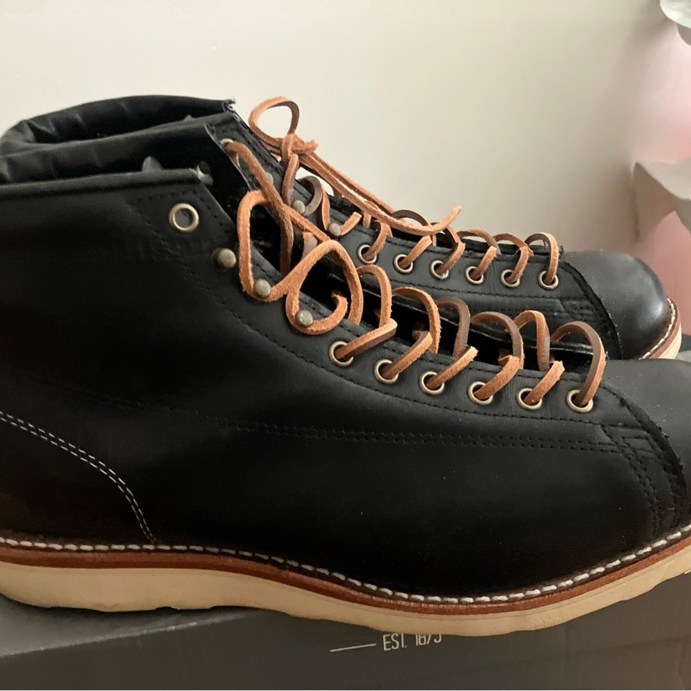 Chippewa Bridgeman 1901M34 Roofers Black Leather Men's Boots 11.5EE
